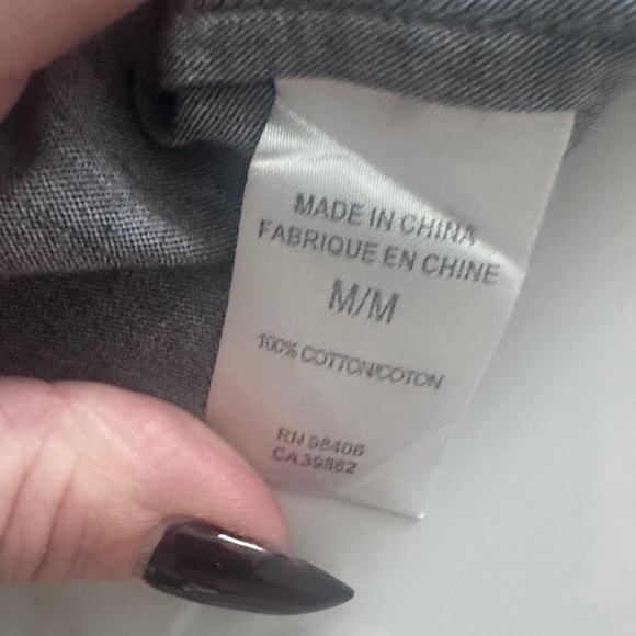 Men's Gray Button-Up Shirt Theory - Picture 4 of 4